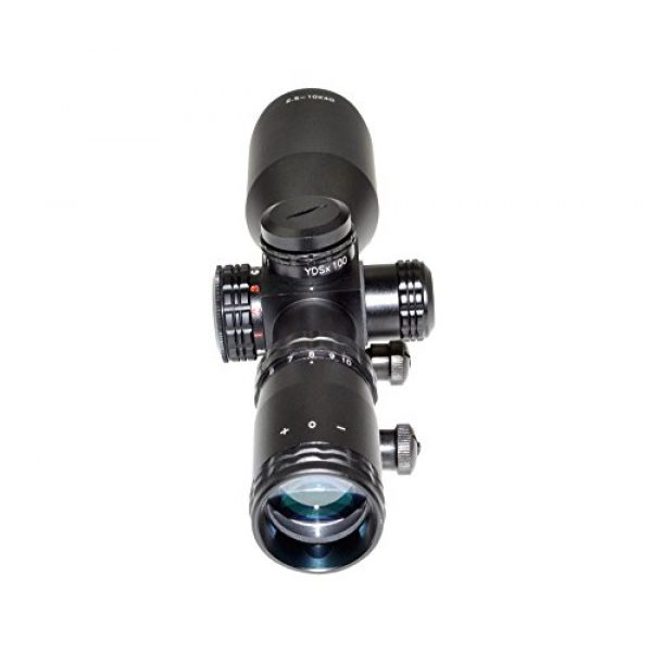 Eastvale Rifle Scope 6 Eastvale 2.5-10X40 Compact Rifle Scope with Illuminated Red, Green, Blue Mil-Dot Reticle Including Quick Detach Picatinny Mount