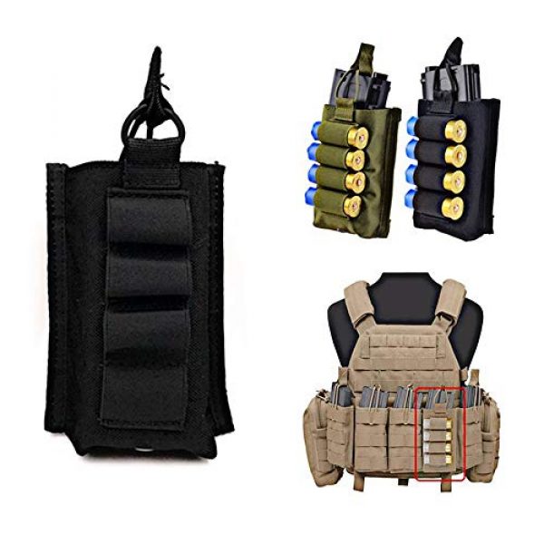 FIRECLUB Tactical Pouch 1 FIRECLUB Tactical MOLLE Single Open 5.56mm Mag Pouch with Shotgun Strip