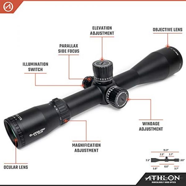 Athlon Optics Rifle Scope 2 Athlon Optics Ares ETR UHD 4.5-30x56 First Focal Plane Riflescopes