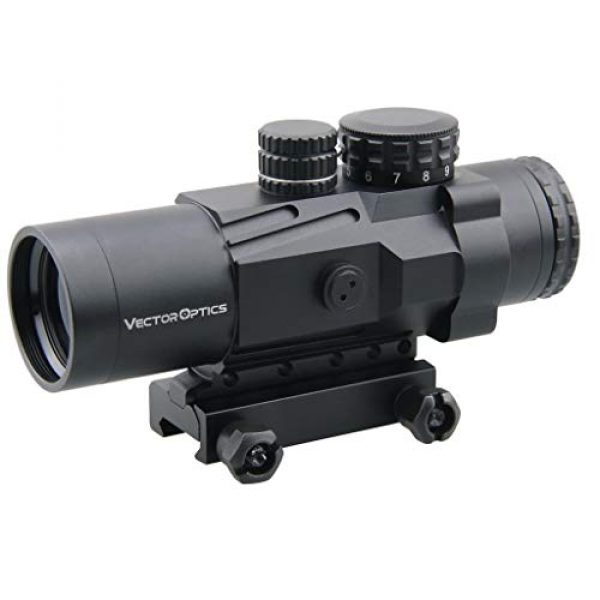 Vector Optics Rifle Scope 2 Vector Optics Calypos 3x32mm, 1/2 MOA, Red Illuminated BDC Reticel, Second Focal Plane (SFP) Compact Tactical Prism Riflescope