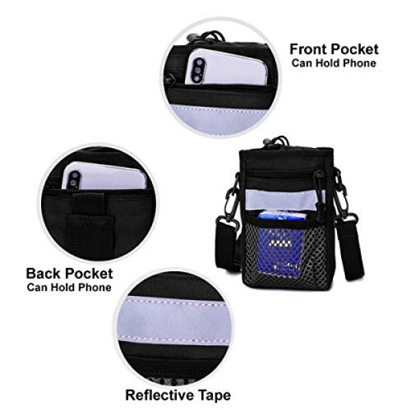 BraveHawk OUTDOORS Tactical Backpack 3 BraveHawk OUTDOORS Shoulder Messenger Bag Bottle Holder Pouch, 800D Military Nylon Oxford EDC Phone Holder Small Crossbody Pack