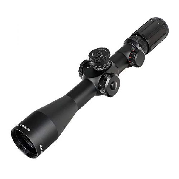 ohhunt Rifle Scope 1 ohhunt FFP 4-14X44 SFIR Hunting Riflescope First Focal Plane RG Illuminated with Rings 30mm Tube Riflescopes