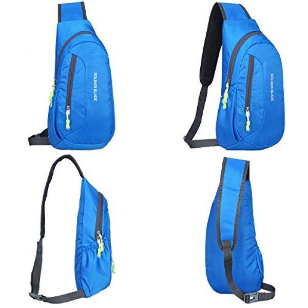 Peicees Tactical Backpack 6 Peicees Sling Backpack Shoulder Chest Crossbody Bag Purse Lightweight Waterproof Daypack for Men Women
