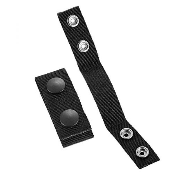 WILLBOND Tactical Belt 6 WILLBOND Belt Keeper Double Snaps Belt Keeper for Outdoor Sports Belt Fixing (8 Pieces)