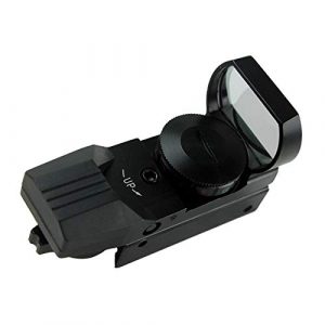 Without Rifle Scope 1 Toy Gun Sight Red dot Sight Magnification Red and Green Dot 4 Reflex Sight (Color : Black)