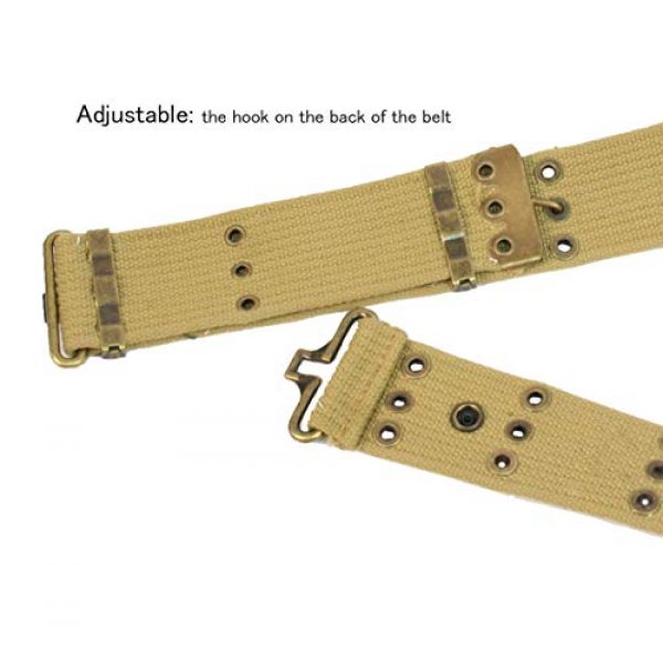 SMONT Tactical Belt 4 SMONT Repro WW2 US Army M36 Pistol Belt Tactical WWII M1936 Webbing Belt Up to 42 Inches