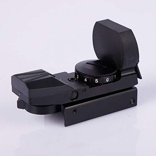 DONGYUCHUN Rifle Scope 5 DONGYUCHUN No Magnification Fast Sight 4 Point Silver Film Holographic Mirror Adjustable Light red dot Sight