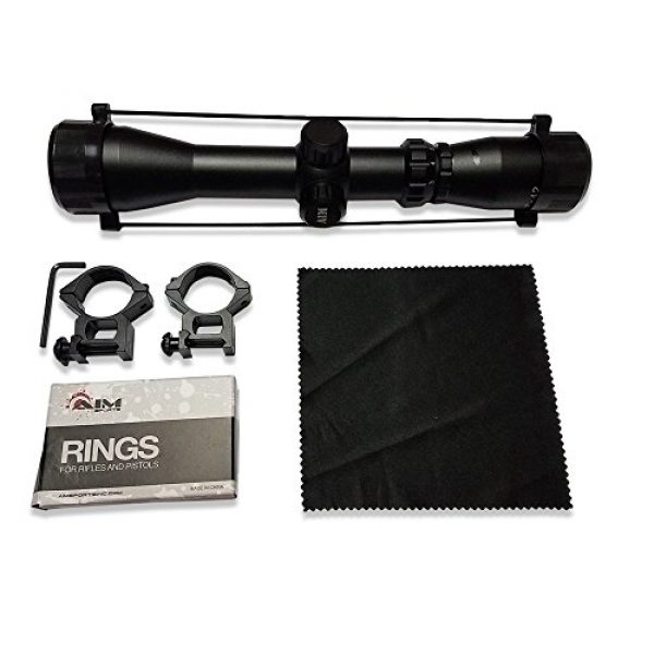 Aim Sports Rifle Scope 1 AIM Sports 2-7X42 30mm Scout Scope/Rangefinder