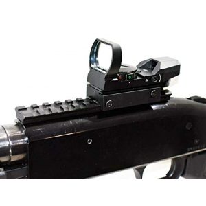 TRINITY Rifle Scope 2 Trinity red Green dot Sight Aluminum Black with Base Mount for mossberg 500 12 Gauge Hunting Optics Tactical Home Defense Accessory Picatinny Weaver Base Mount Adapter Aluminum Black.