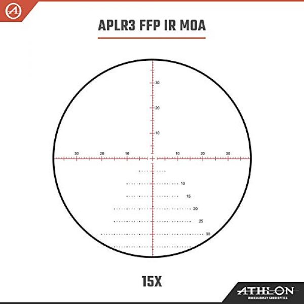 Wearable4U Rifle Scope 5 Athlon Optics Ares BTR 2.5-15x50 Direct Dial, Side Focus, 30mm Riflescope with Included Extra Battery CR2032 and Wearable4U Lens Cleaning Pen and Lens Cleaning Cloth Bundle
