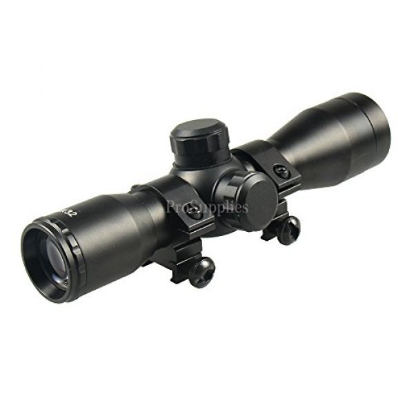 TACFUN Rifle Scope 1 TACFUN Tactical Rangefingder Reticle Compact Scope/w Rings