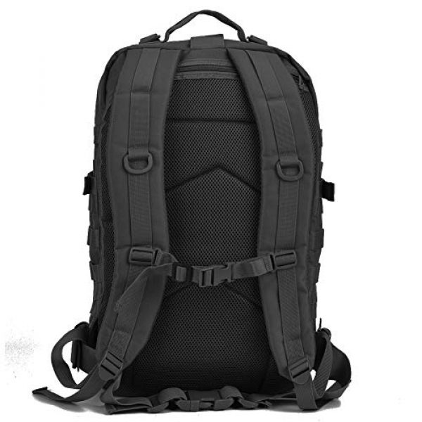 REEBOW GEAR Tactical Backpack 5 REEBOW GEAR Military Tactical Backpack Large Army 3 Day Assault Pack Molle Bug Bag Backpacks Rucksacks for Outdoor Sport Hiking Camping Hunting 40L Black