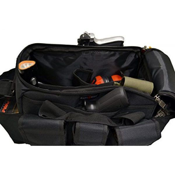 Explorer Tactical Backpack 4 Explorer Tactical Range Bag Bail Out Bag Police Gear Bag Patrol Bag Hunting Shooting Bag, Black