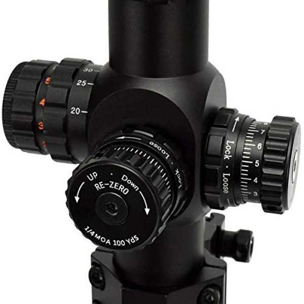 BARSKA Rifle Scope 6 BARSKA AC13348 4-16x50 First Focal Plane MOA Series Rifle Scope Illuminated Trace MOA Reticle, Black, One Size
