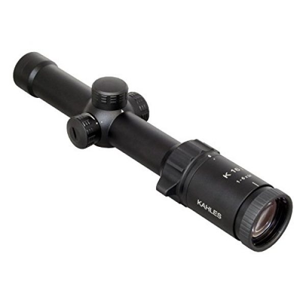 KAHLES Rifle Scope 4 Kahles Optics K16I 1-6x24 SM1 Reticle Rifle Scope, 10515, Black