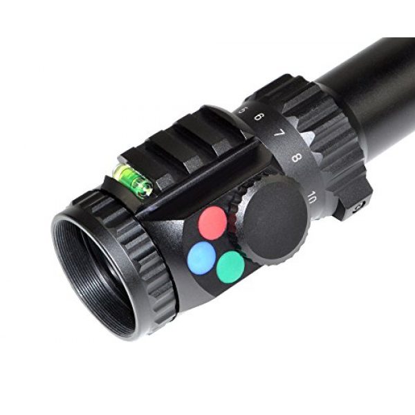 Eastvale Rifle Scope 4 Eastvale 4-16x56SPA Hunting Rifle Scope with Fully-Coated Wire Mil-Dot Red, Green and Blue Illuminated Reticle