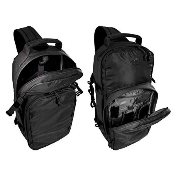 Tasmanian Tiger Tactical Backpack 4 Tasmanian Tiger TAC Sling Pack 12, Tactical Sling Bag with MOLLE, YKK Zippers, Hydration Compatible