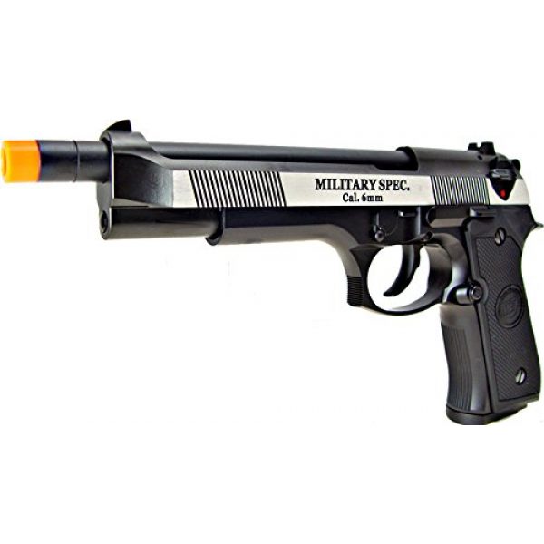 WE Airsoft Pistol 4 WE m92 long-a gas/co2 blowback full metal - black(Airsoft Gun)