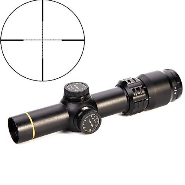 MUJING Rifle Scope 2 MUJING 2-8X20 Tactical Optical Sight with 11/20mm Rail Mount Rings Shooting Outdoor Rifle Scope,20mm/s