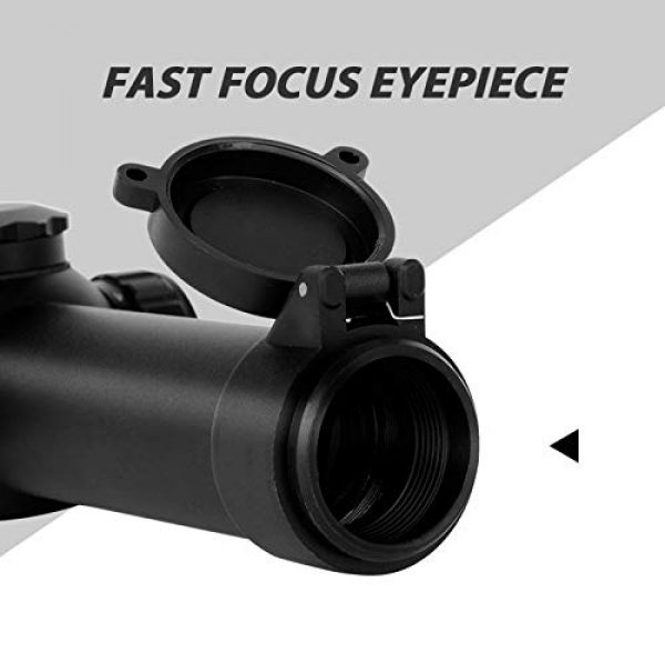EUTOPETIAN Rifle Scope 6 EUTOPETIAN 1-4x24 Rifle-Scope for Hunting-Illuminated Tactical Scope 1-4x Riflescope