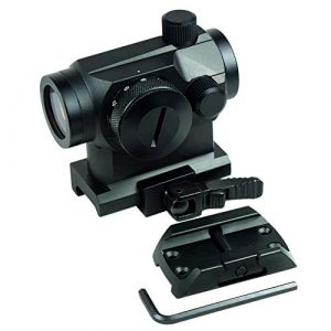 Evans Unlimited Rifle Scope 1 Evans Unlimited Red Dot Sight Hunting Accessories Tactical Red Dot Scope with Green Dot and Riser
