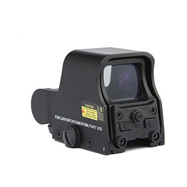 DJym Rifle Scope 2 DJym HD Fast Aiming Accessories, Red Dot Sights Waterproof Shockproof 22mm Rail