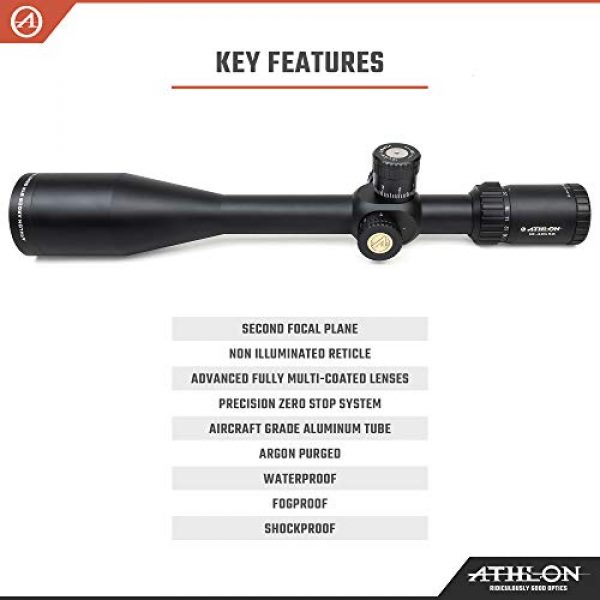 Athlon Optics Rifle Scope 3 Athlon Optics Argos BTR GEN2 10-24x56 Riflescope - BLR SFP IR MOA, Black