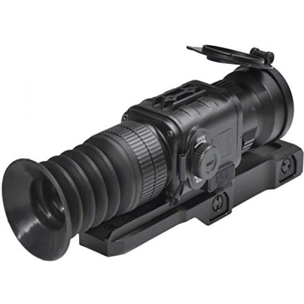 PRG Defense Rifle Scope 4 PRG Defense 33093455006PM21 Model Python TS50-Micro Compact Short/Medium Range Thermal Imaging Rifle Scope, 384x288 Resolution, 50mm Lens, 7.4°x5.6° Field of View, 5m Close-up Range, 60m Eye Relief