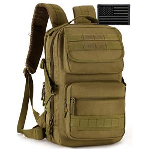 Protector Plus Tactical Backpack 1 Protector Plus Tactical Motorcycle Backpack Small Military MOLLE Cycling Daypack Army Assault Pack Bug Out Bag Hiking Camping Rucksack (Rain Cover & Patch Included)