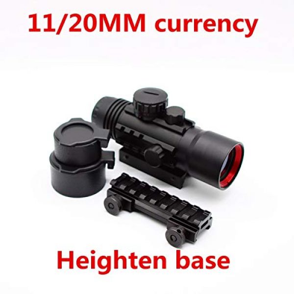 KTAIS Rifle Scope 1 KTAIS 4x33 Acog Riflescope 20mm Dovetail Reflex Optics Scope Tactical Sight for Hunting Gun Rifle Airsoft Sniper Magnifier (Color : 4X33Heighten Base)