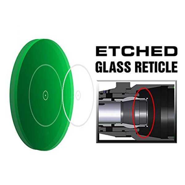 Accu-Shot Rifle Scope 3 UTG 1-8X28 30mm CQB/MRC Scope, 36-color Circle Dot, QD Rings