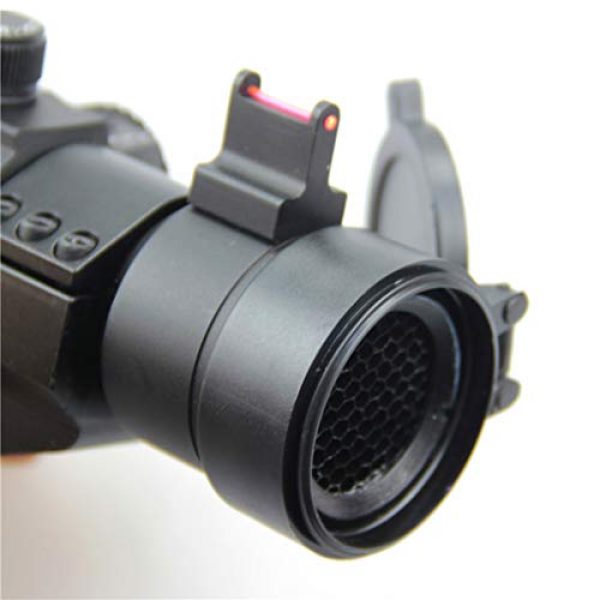 AJDGL Rifle Scope 3 AJDGL 1X30mm Tactical Red Dot Sight Scope- Rapid Ranging Reticle Fiber Optic Front Sight with Picatinny Rails for Rifle Hunting