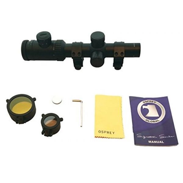 Osprey Global Rifle Scope 2 Osprey Tactical 1-6 Mildot Lit Reticle