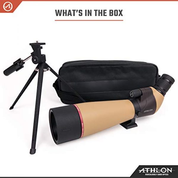 Athlon Optics Rifle Scope 4 Athlon Talos 20-60x80 Spotter Scope