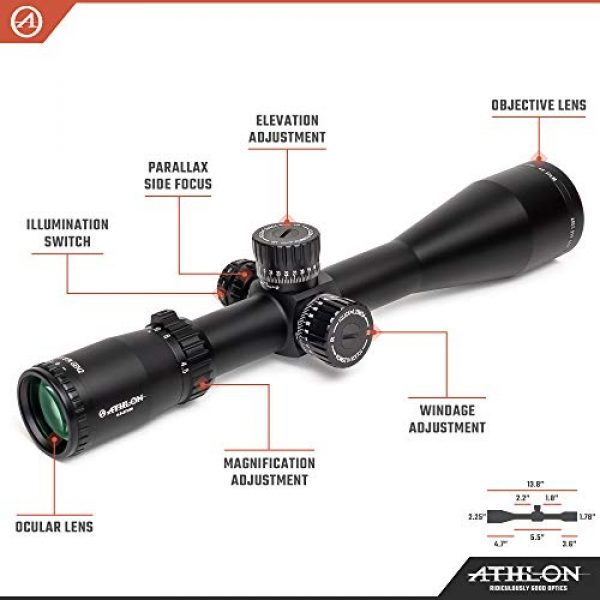 Athlon Optics Rifle Scope 2 Athlon Optics Ares BTR GEN2 HD 4.5-27x50 First Focal Plane Riflescopes