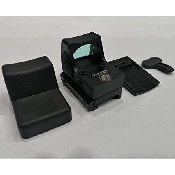 TTHU Rifle Scope 6 TTHU Red Dot Sight Scope Optical Micro Reflex Sight Rifle Scope Fit 20Mm Weaver Rail for Hunting Scopes