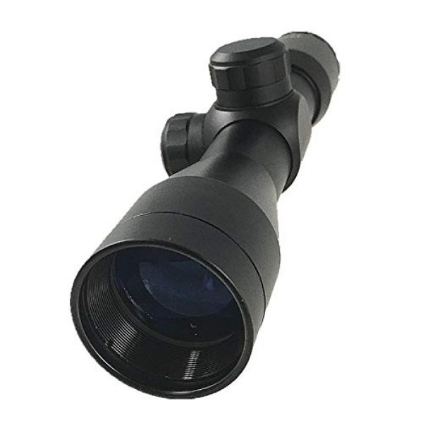 DB TAC INC Rifle Scope 7 DB TAC 4x32 Anodize Black Color Mil-dot Reticle Slug Scope Picatinny Weaver Mounted Aluminum Hunting Optics Accessory.