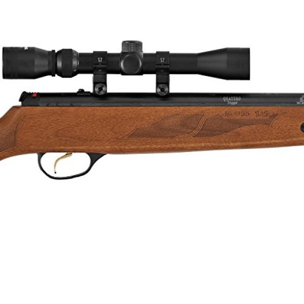 Hatsan Air Rifle 3 Hatsan Mod 95 Vortex Combo, .25cal Airgun, Walnut (HC9525VORT)