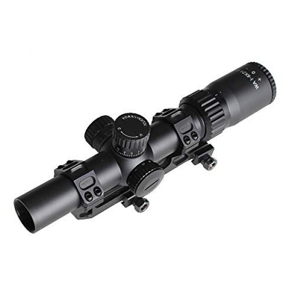 SPINA OPTICS Rifle Scope 3 SPINA OPTICS Riflescope BM WA 1-5X24 IR Tactical Optic Sight Wide Angle Red Dot Illuminated Rifle Scope for Hunting Shooting