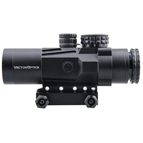 Vector Optics Rifle Scope 5 Vector Optics Calypos 3x32mm, 1/2 MOA, Red Illuminated BDC Reticel, Second Focal Plane (SFP) Compact Tactical Prism Riflescope