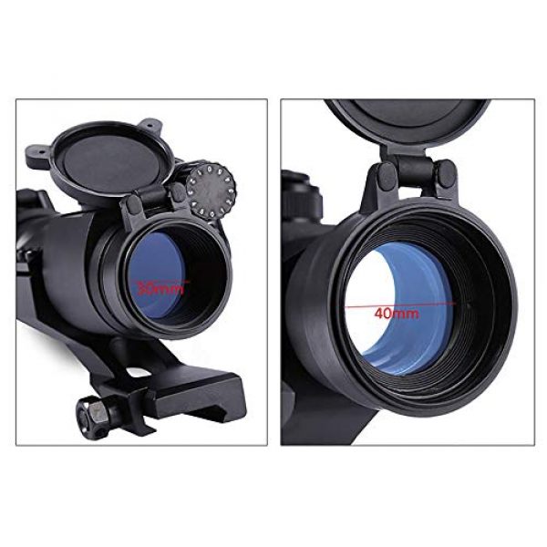 DONGYUCHUN Rifle Scope 7 DONGYUCHUN M2 Non-Magnification Scope with Blue Coating Metal Wire Differentiation Inner red dot Scope Shockproof and Waterproof Rifle Scope