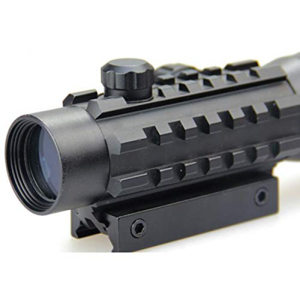 DJym Rifle Scope 4 DJym Used for Hunting Rifle red dot Sight, 2x30 HD Blue Film Red and Green Aiming Nitrogen Waterproofing Anti-Fog