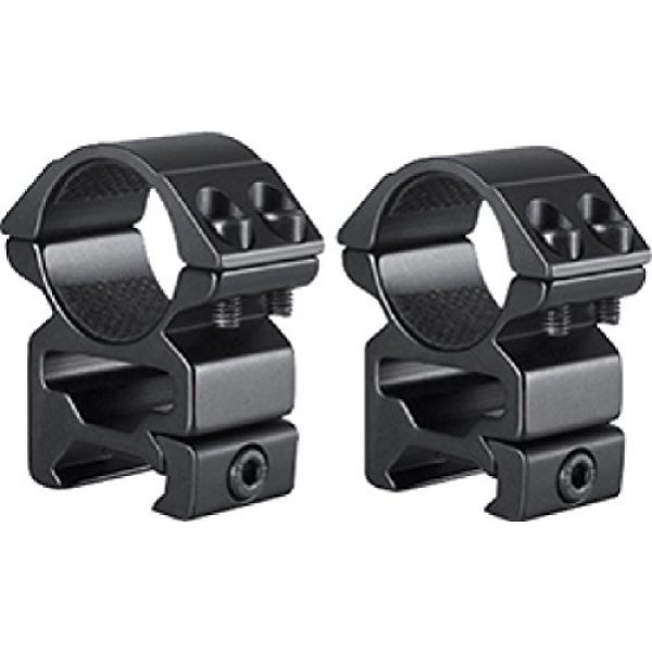 Hawke Rifle Scope 1 HAWKE 2pc Match Series Weaver Scope Rings, 1in, High, QuickPeep HM7103