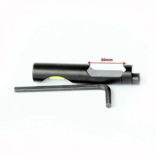 JahyShow Rifle Scope 5 JahyShow Metal Spirit Bubble Level for 20mm Scope Mounts Sight