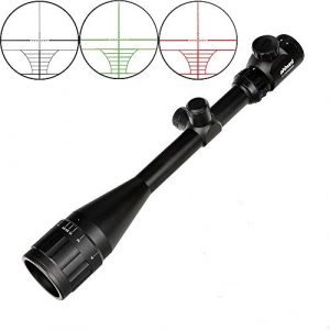 ohhunt Rifle Scope 1 ohhunt 6-24x50 AOEG Hunting Riflescopes 1 inch Tube Red Green Illuminated Optical Sight