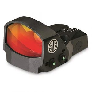 Sig Sauer Rifle Scope 1 Sig Sauer Romeo 1 Mini Reflex 1x22 3 MOA Red Dot 1.0 MOA M1913 Gun Scope, Black, One Size (SOR11001)