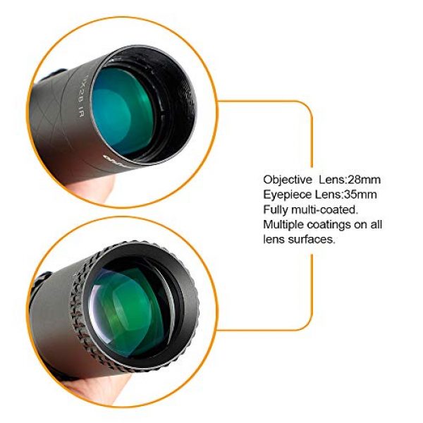 ohhunt Rifle Scope 5 ohhunt LR 1.25-9X28 IR Compact Riflescopes 35mm Tube Red Illuminated Glass Etched Reticle with Mount Scope