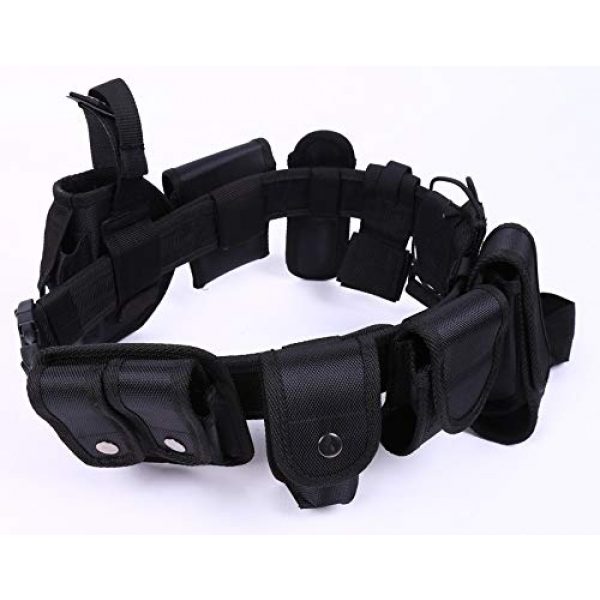 Tomixxx Tactical Belt 1 HUNANBANG Black Law Enforcement Tactical Equipment System Set 10 pcs (10pcs Belt Set)