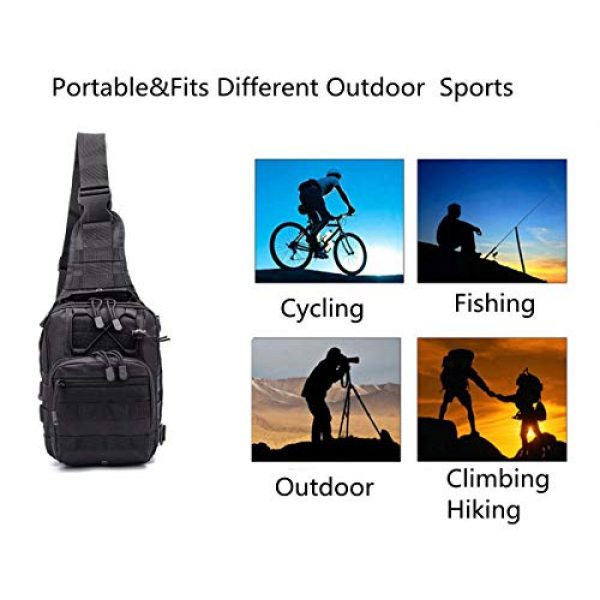 esbuy Tactical Backpack 7 Tactical Backpack Outdoor Shoulder Bag Satchel Sling Chest Packs Daypacks