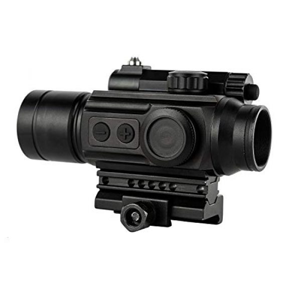Xgazer Optics Rifle Scope 4 Xgazer Optics Point View Red Dot Sight with Laser " 2 MOA Dot Laser Sight " Fully Multy-Coated Lens " Shockproof, Fog Proof, and Waterproof